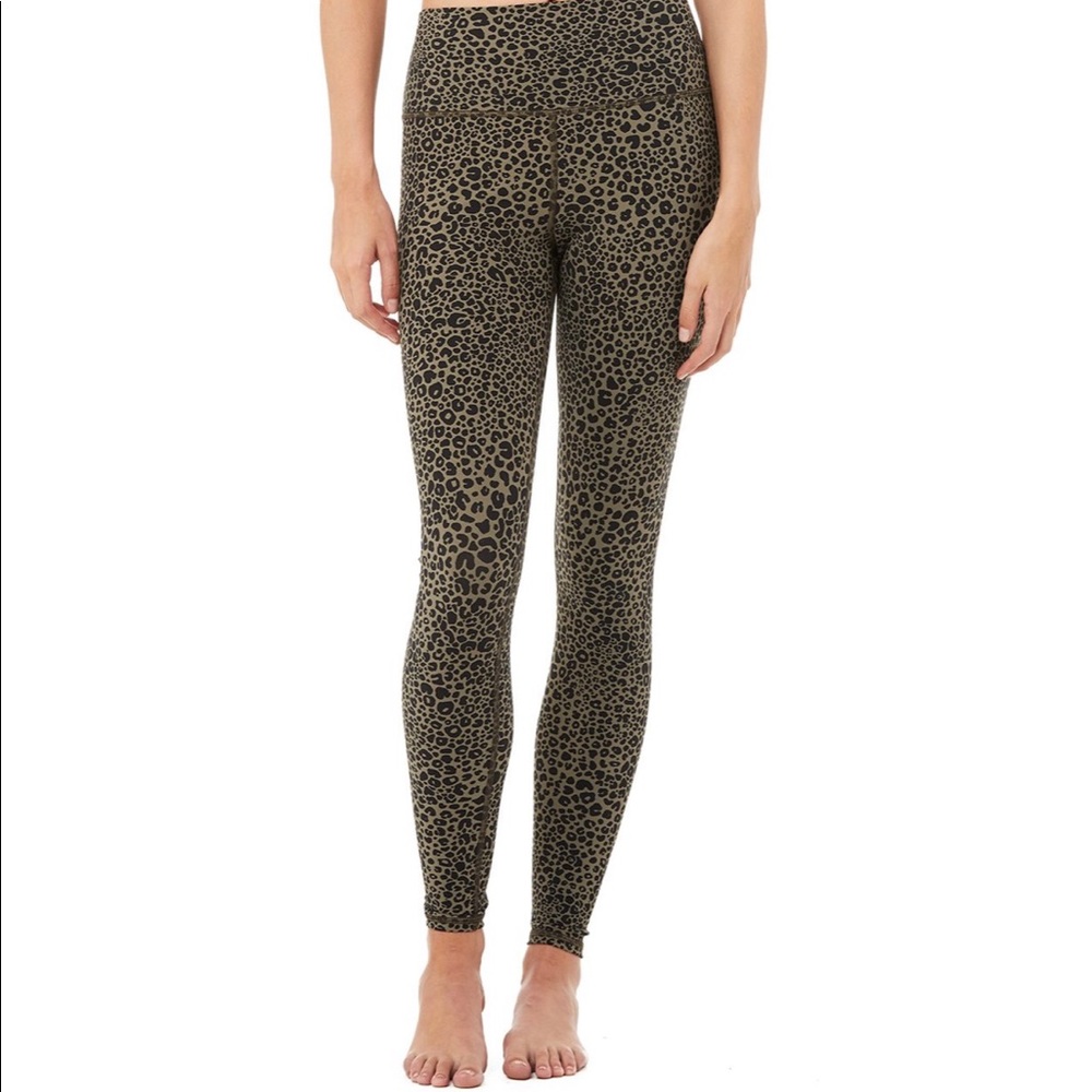 ALO High Waist Vapor Leopard Leggings